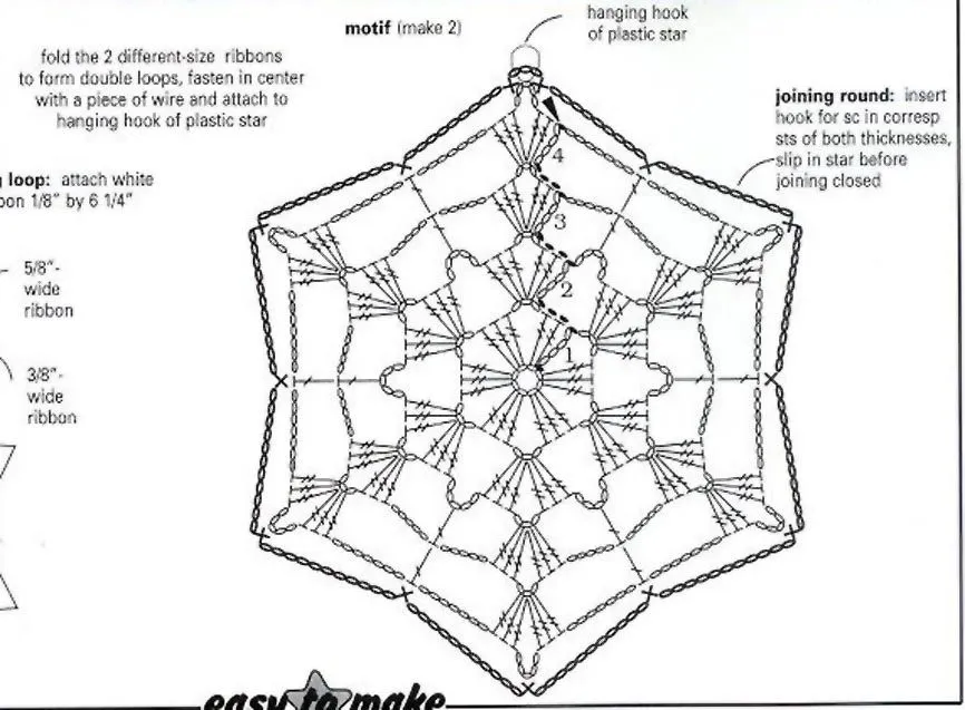 Mi Espacio!!!: Estrella en crochet para navidad