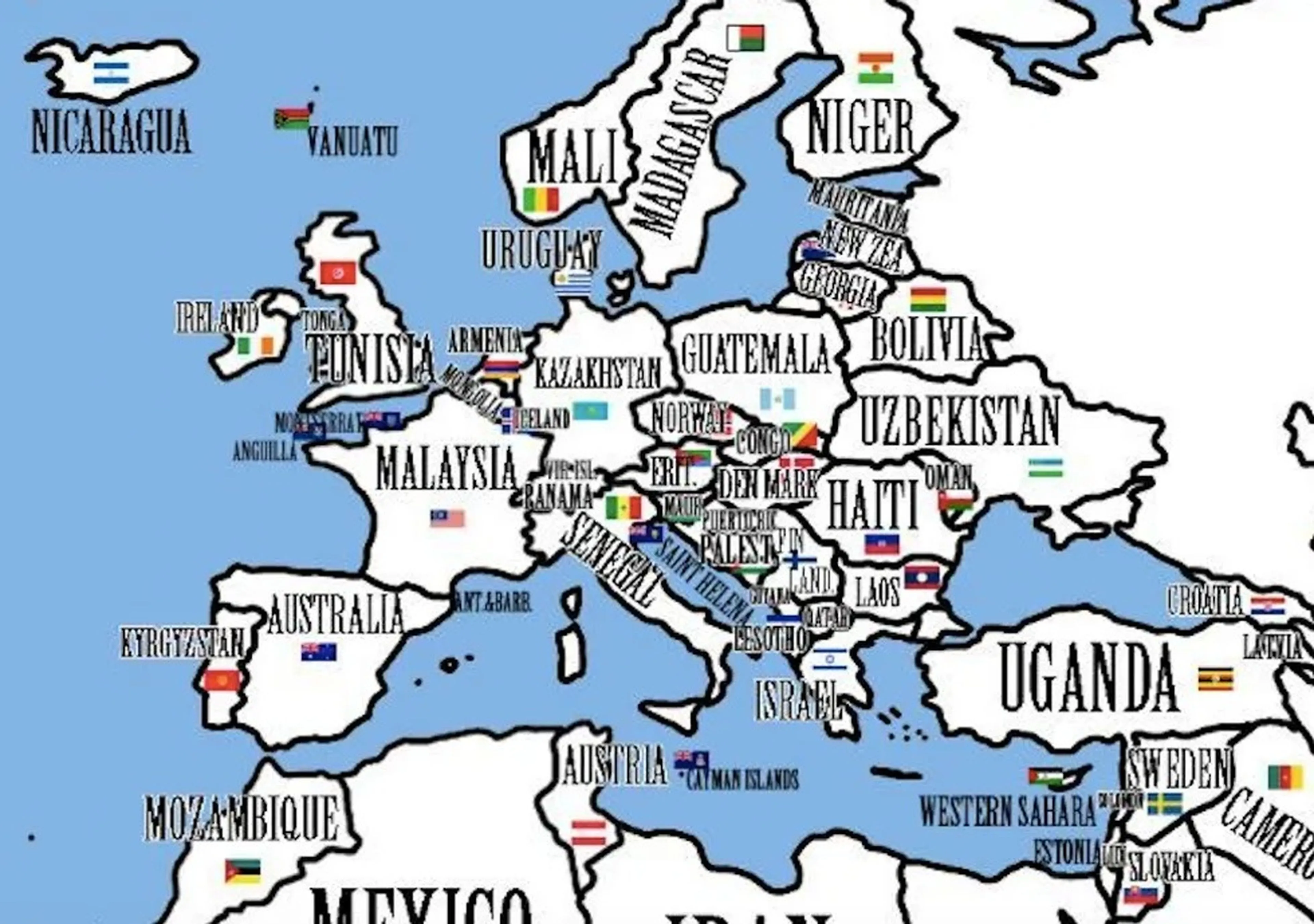 España en Etiopía: Así quedaría el mapa mundi si los países se asignaran  según su población actual | Computer Hoy