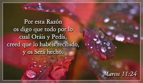 Espanol, Marcos 11:24 - Free Christian Ecards, Greeting Cards