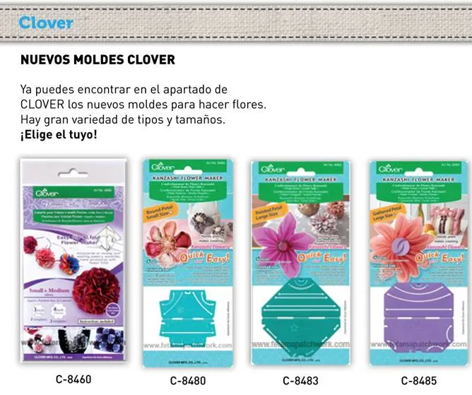 espatchwork.net: Moldes para hacer flores de patchwork