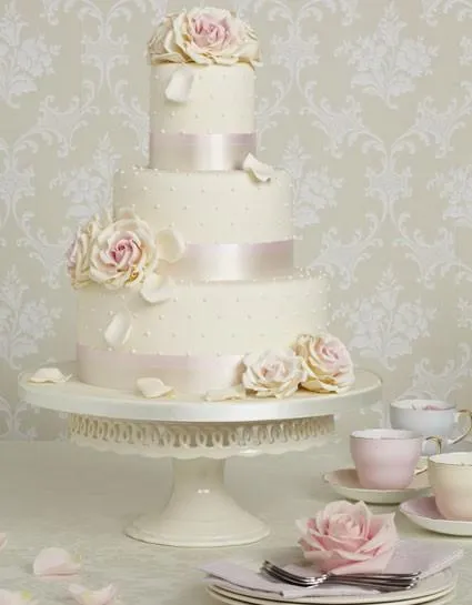 Especiales Fondant Pasteles De Boda ♥ Wedding Cake Delicioso ...