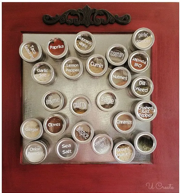 Especiero magnético de estilo vintage - Guía de MANUALIDADES