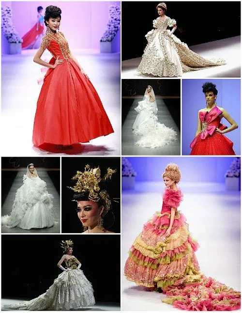 Los espectaculares vestidos de novia de la China Fashion Week