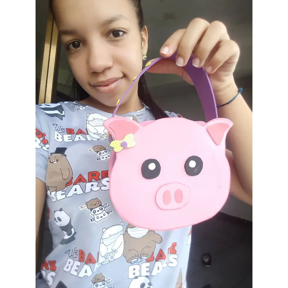 ESP/ENG-Bricolaje:Linda cartera de cerdita/tutorial/DIY:Cute piggy  wallet/tutorial/ by @anamarf — Hive