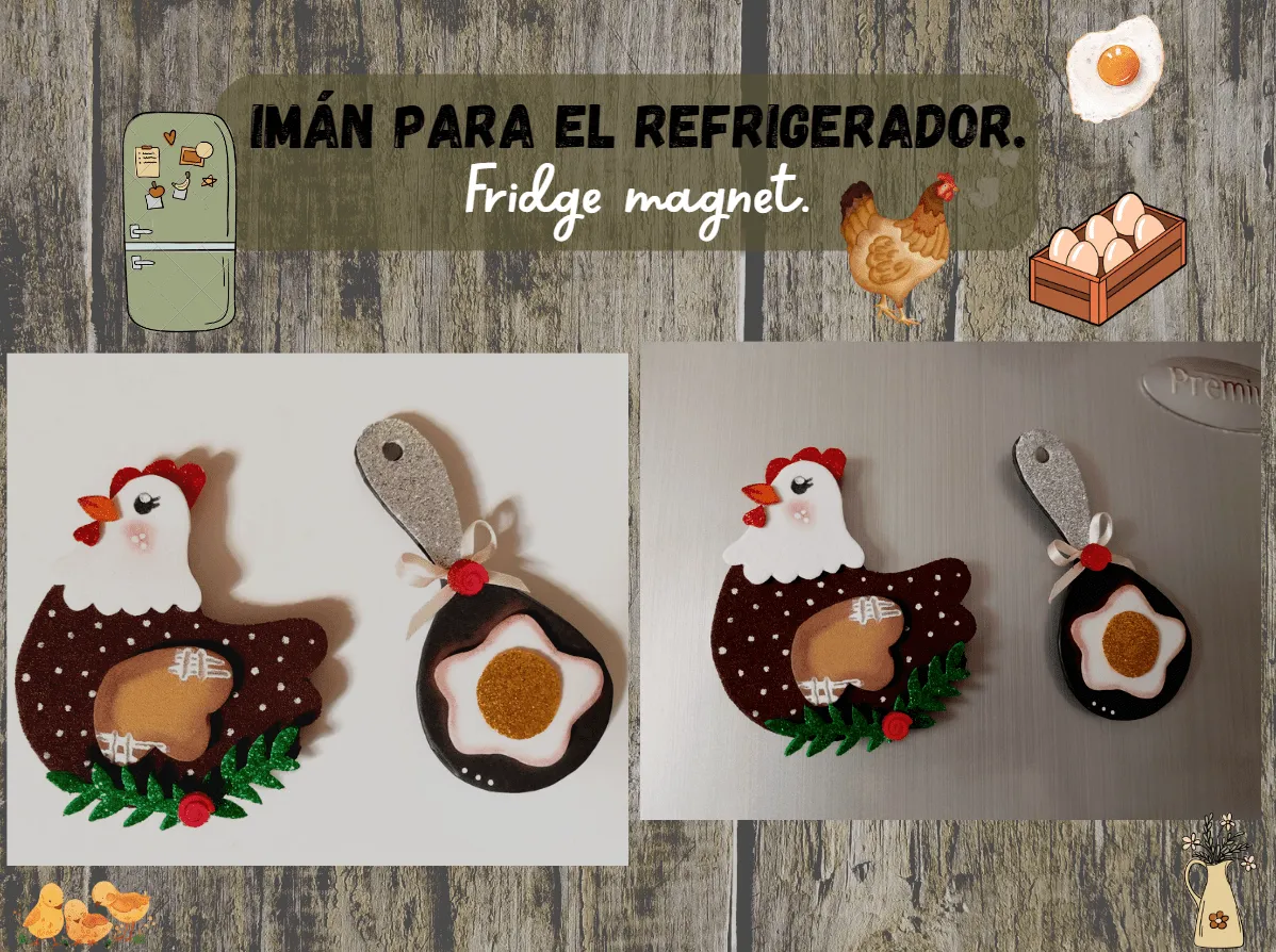 Esp/Eng] Imán para el refrigerador. // Magnet for the refrigerator. | PeakD