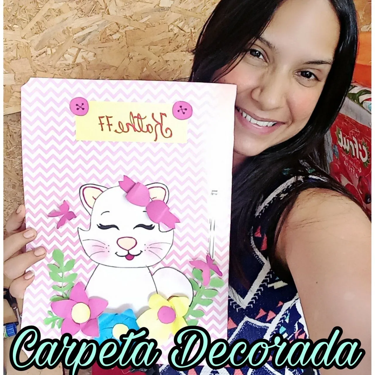 Esp/Eng) Tutorial/ ¿Cómo decorar una carpeta con un hermoso diseño de  gatita?/Tutorial/ How to decorate a folder with a beautiful kitty design? |  PeakD