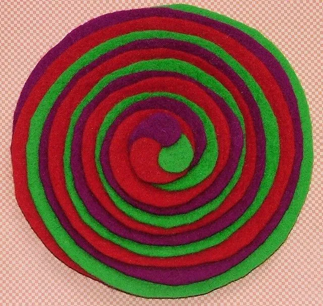 Espiral triple Morado, verde y rojo Ref: S-010 | Flickr - Photo ...