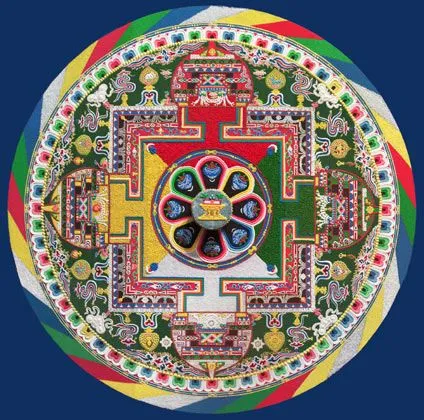 Espiritualidad y Visión Mundial : Mandalas Tibetanos en Arena | La ...