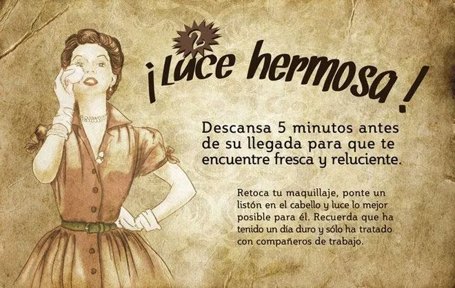 11 Reglas para ser una perfecta esposa. | Tejiendo el mundo