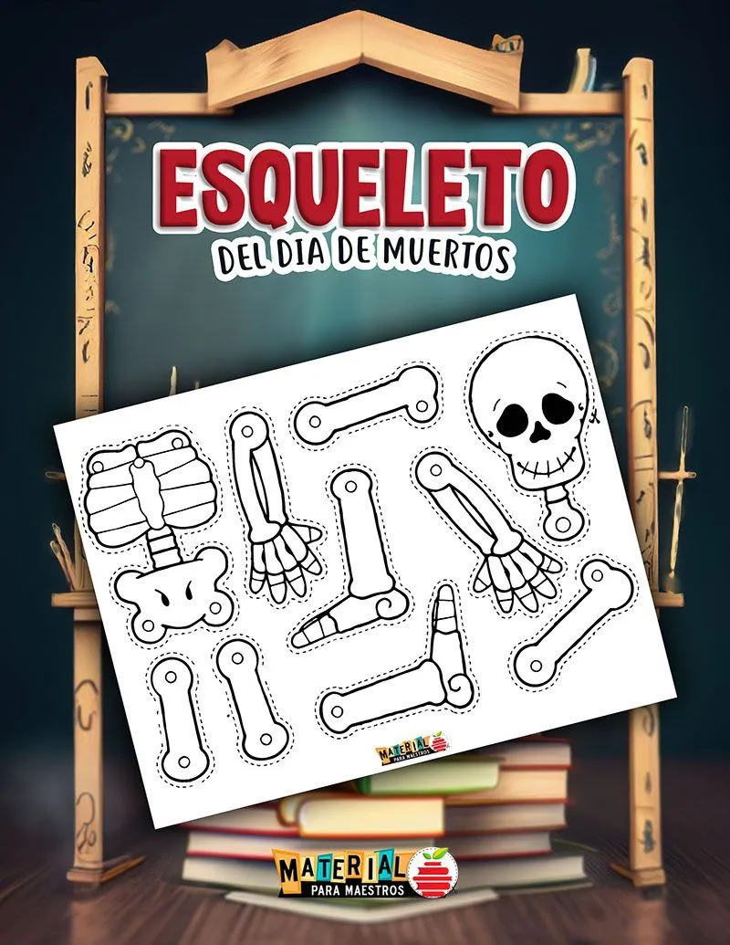 Esqueleto para armar | Día de muertos - Material para Maestros