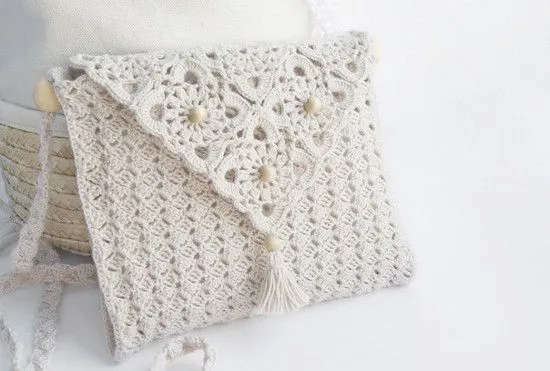 Esquemas de crochet para una cartera de hilo | diarioartesanal