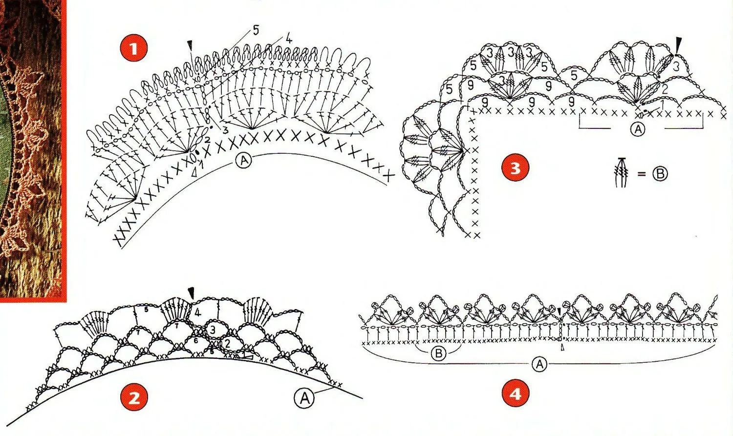 Puntillas a crochet para decorar tus creaciones - Guia de MANUALIDADES