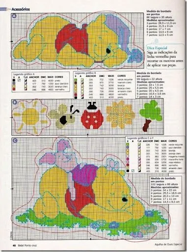 Esquemas Winnie the pooh en punto de cruz | Tu Punto de Cruz