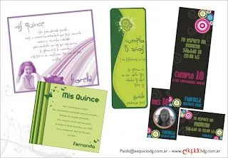 Esquicio Diseño Gráfico: Invitaciones 15 Años