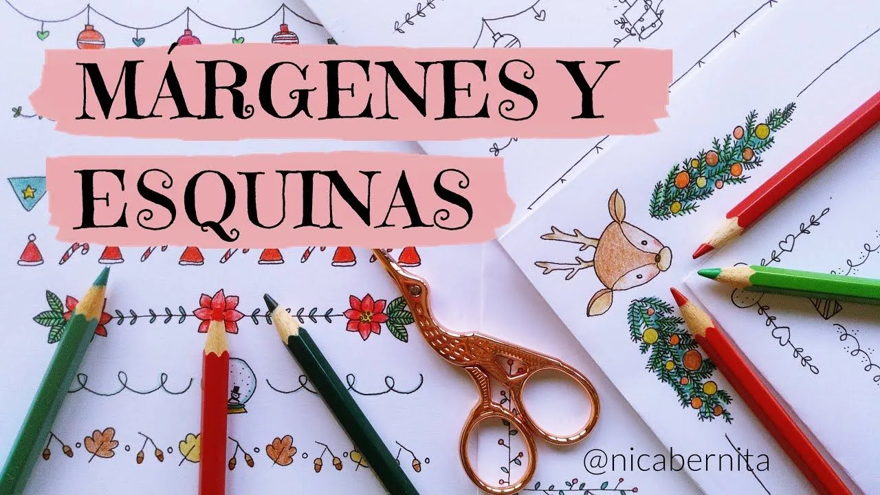 ESQUINAS, DIVISORES Y MÁRGENES PARA CUADERNOS 