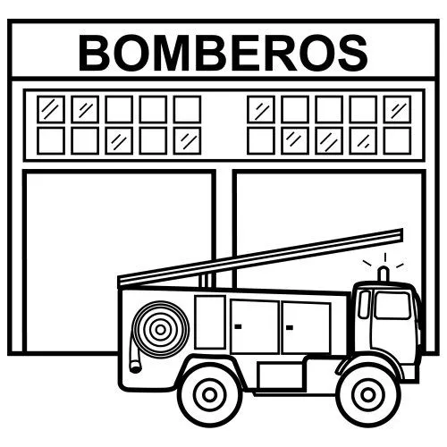 Estacion de bomberos dibujo - Imagui