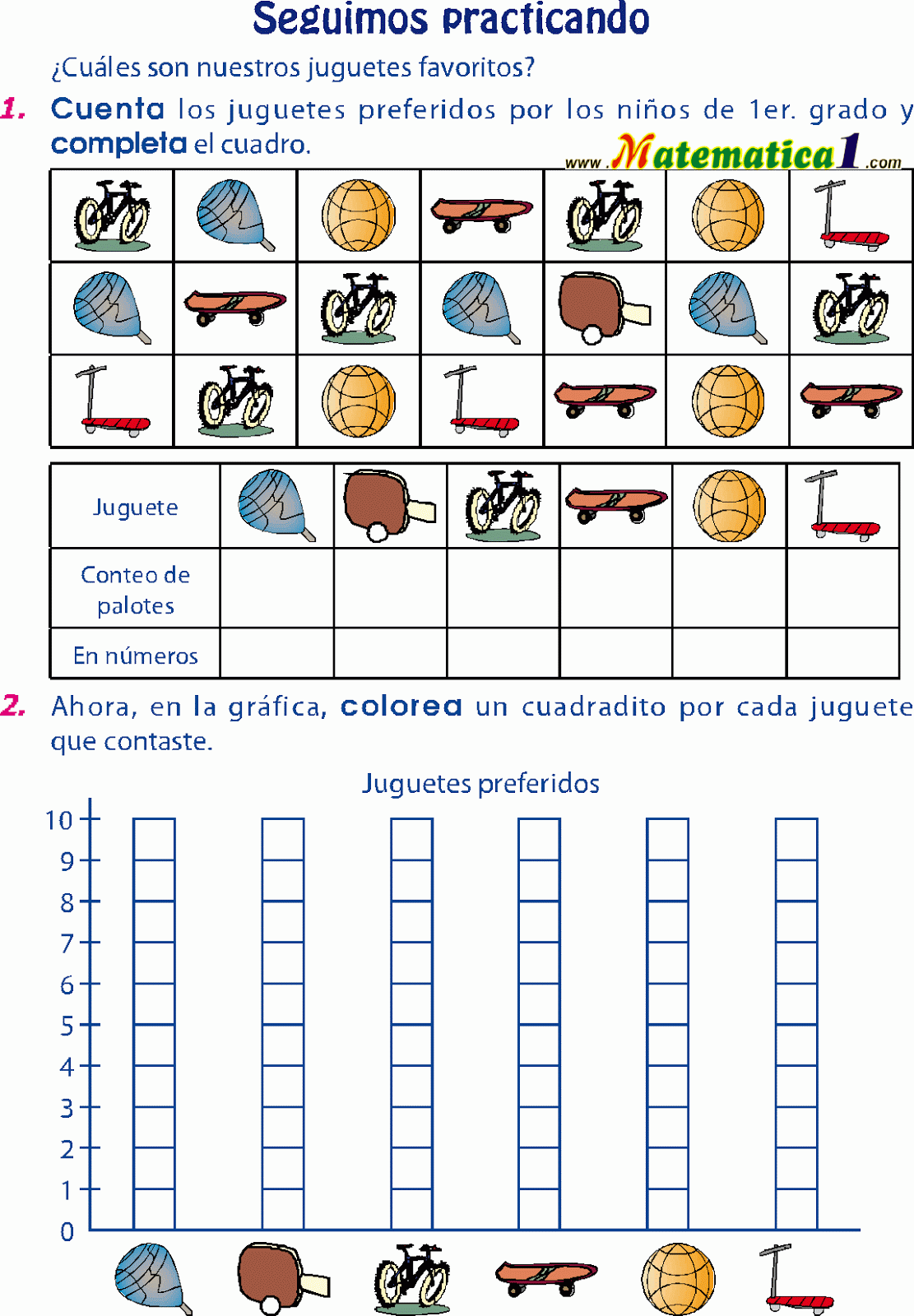 Estadistica para niños de primero a tercero - Mind Map