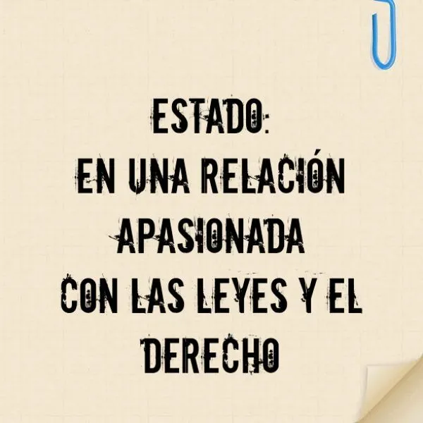 Estado: En una relación apasionada con las leyes y el derecho ...