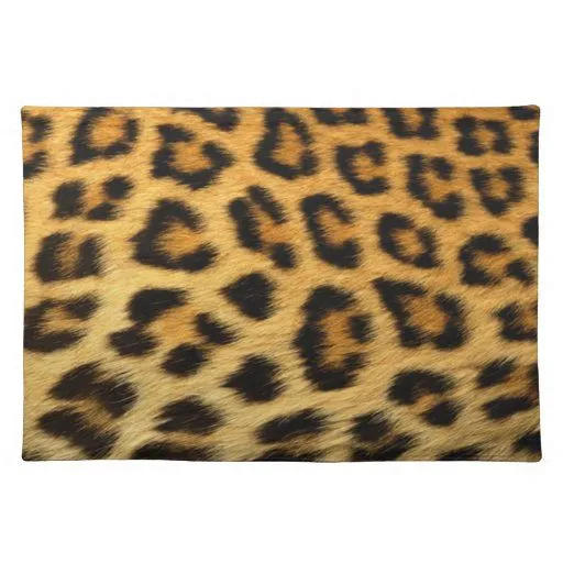 Estampado leopardo mantel individual | Zazzle