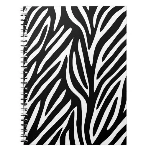 ESTAMPADO DE ZEBRA CUADERNOS | Zazzle