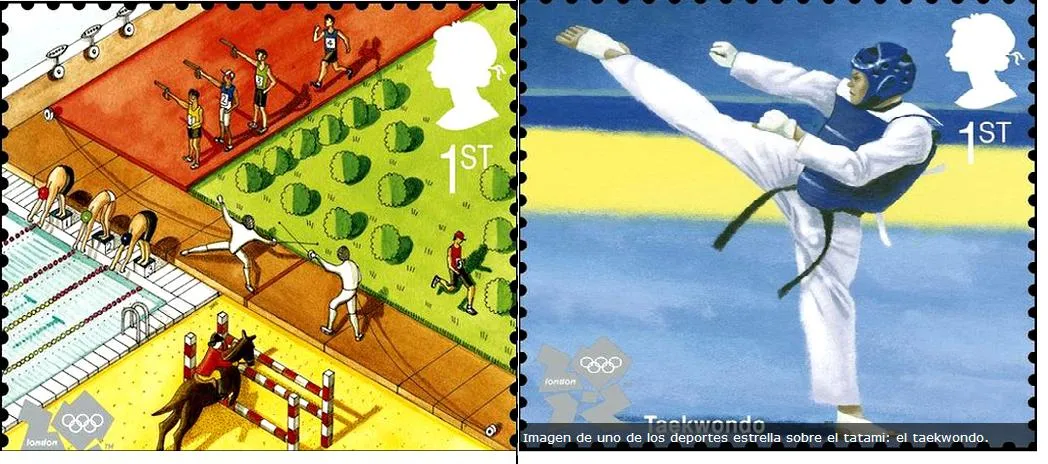  ... estampillas deportivas Olimpiadas de Londres 2012. ~ World Stamps News