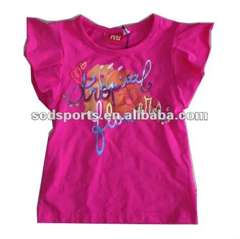 Nuevo estilo de camisas de las niñas/los niños t - shirt/chico de ...