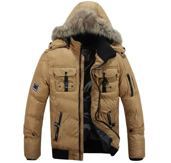 Estilo coreano hombres abajo chaqueta / abrigo de invierno para ...