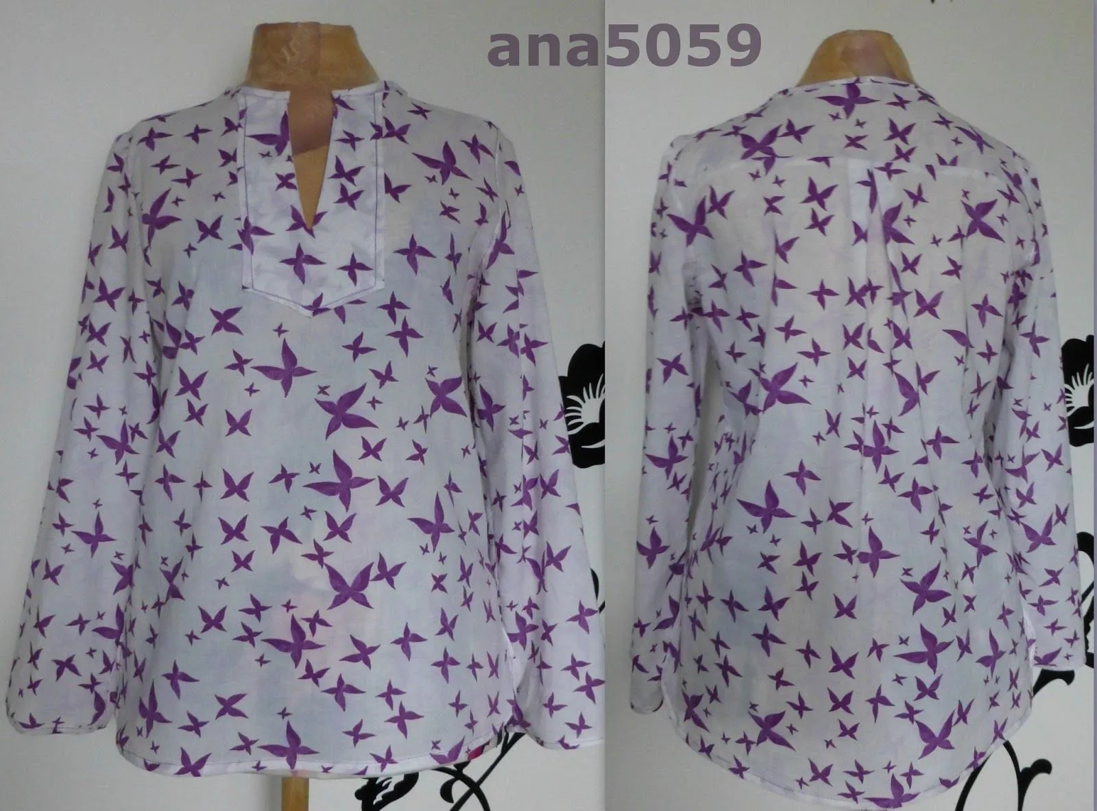 Qué puedo hacer con esto?: Blusa con mariposas - Butterfly blouse