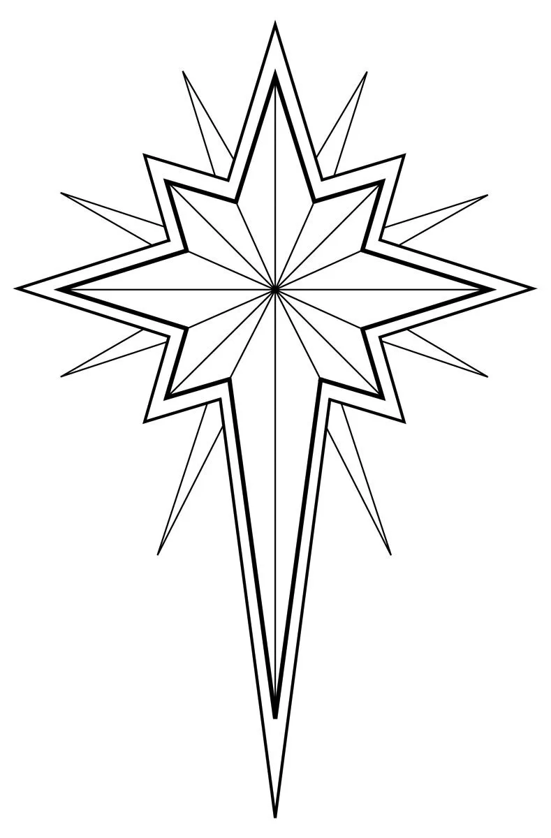 Dibujos - Fondos de escritorio - Imagenes: Estrella para Colorear