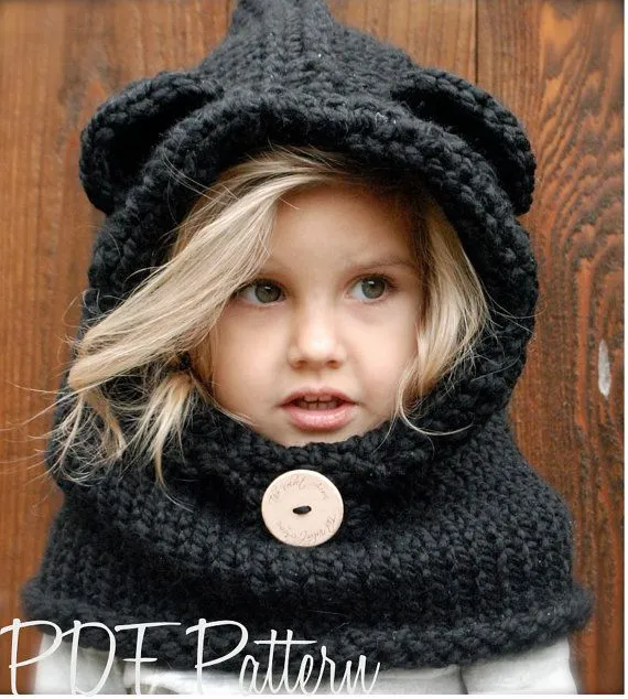 Estrella y Lalis..... de todo un poco: Gorros de animalitos con cuello