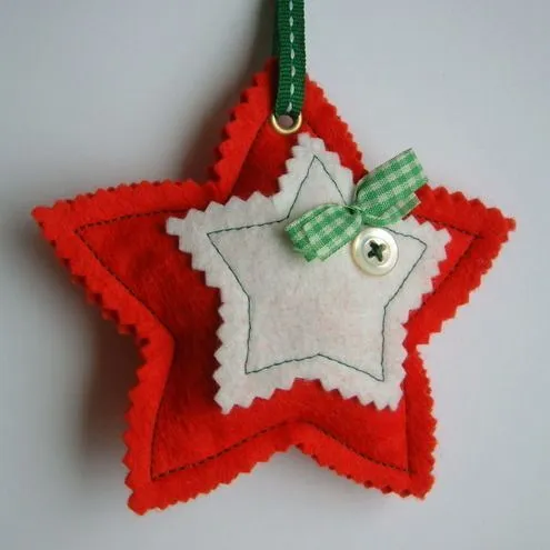 Estrella de navidad de Fieltro - Patrones de Fieltro