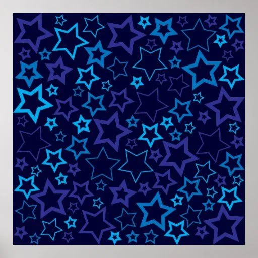 Estrellas azules impresiones de Zazzle.