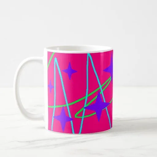 Estrellas bonitas tazas de café de Zazzle.