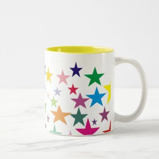 Estrellas bonitas tazas de café de Zazzle.