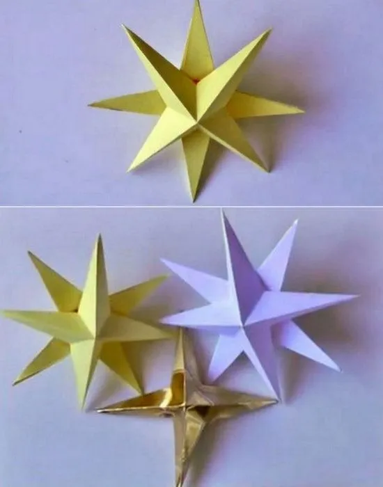 Estrella de navidad manualidades - Imagui