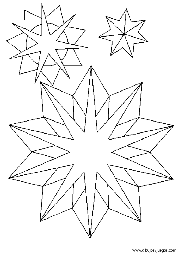 ESTRELLAS DE NAVIDAD PARA PINTAR - Imagui