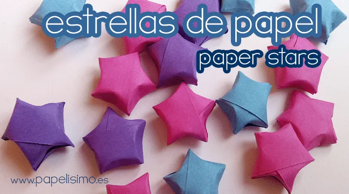 Estrellas de papel 3D | Papelisimo