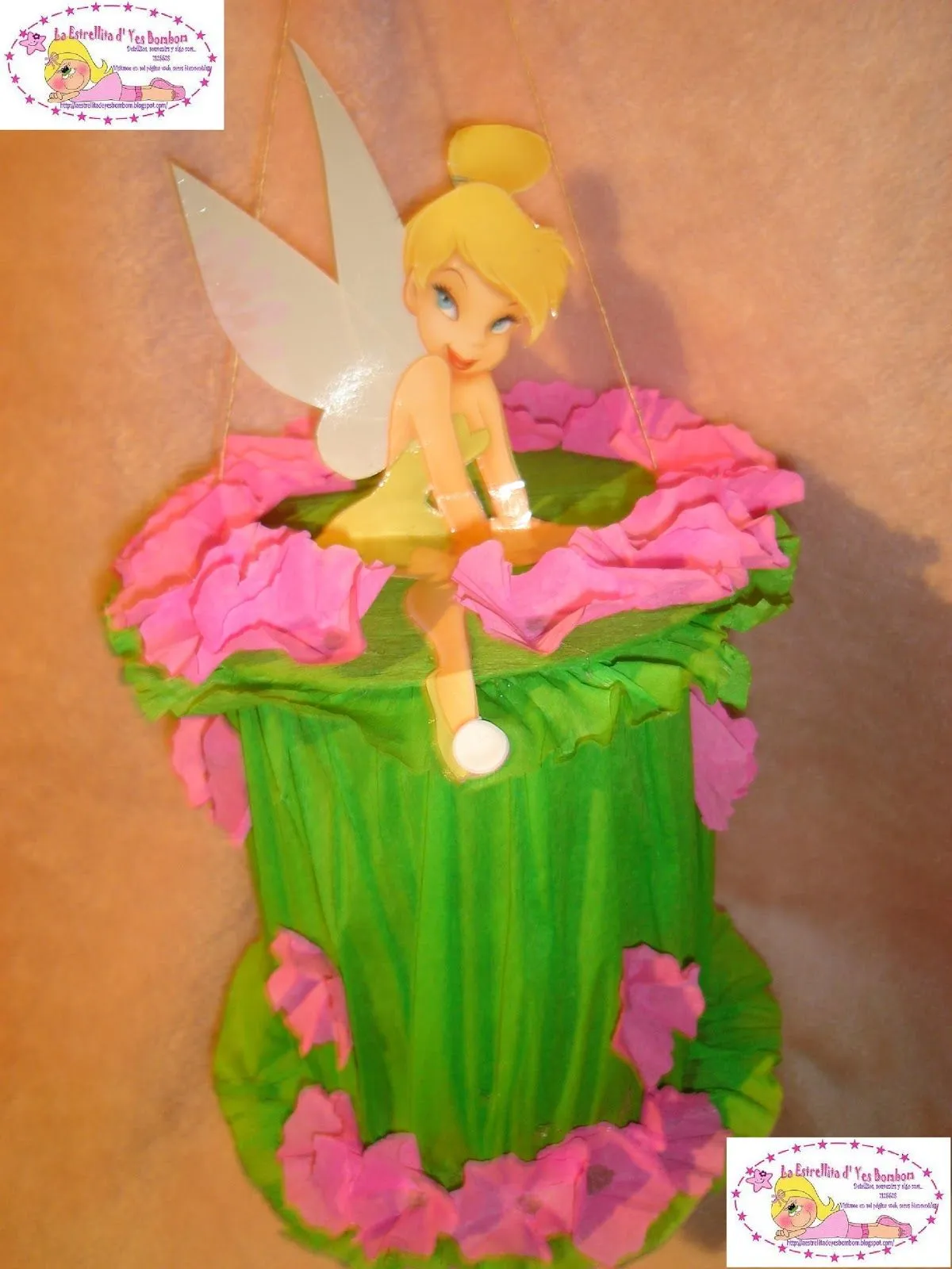 La Estrellita d´ Yes Bombom: PIÑATAS DE TAMBOR TINKERBELL