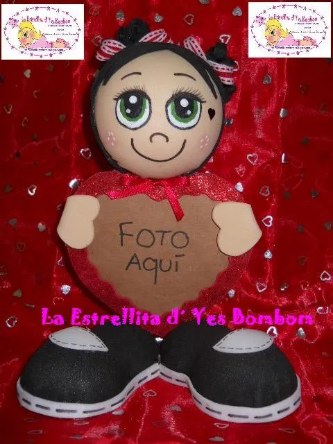 La Estrellita d´ Yes Bombom: Portafotos, Valentinas, con bucles ...