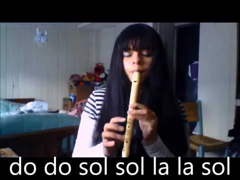 Estrellita donde estas flauta dulce - YouTube