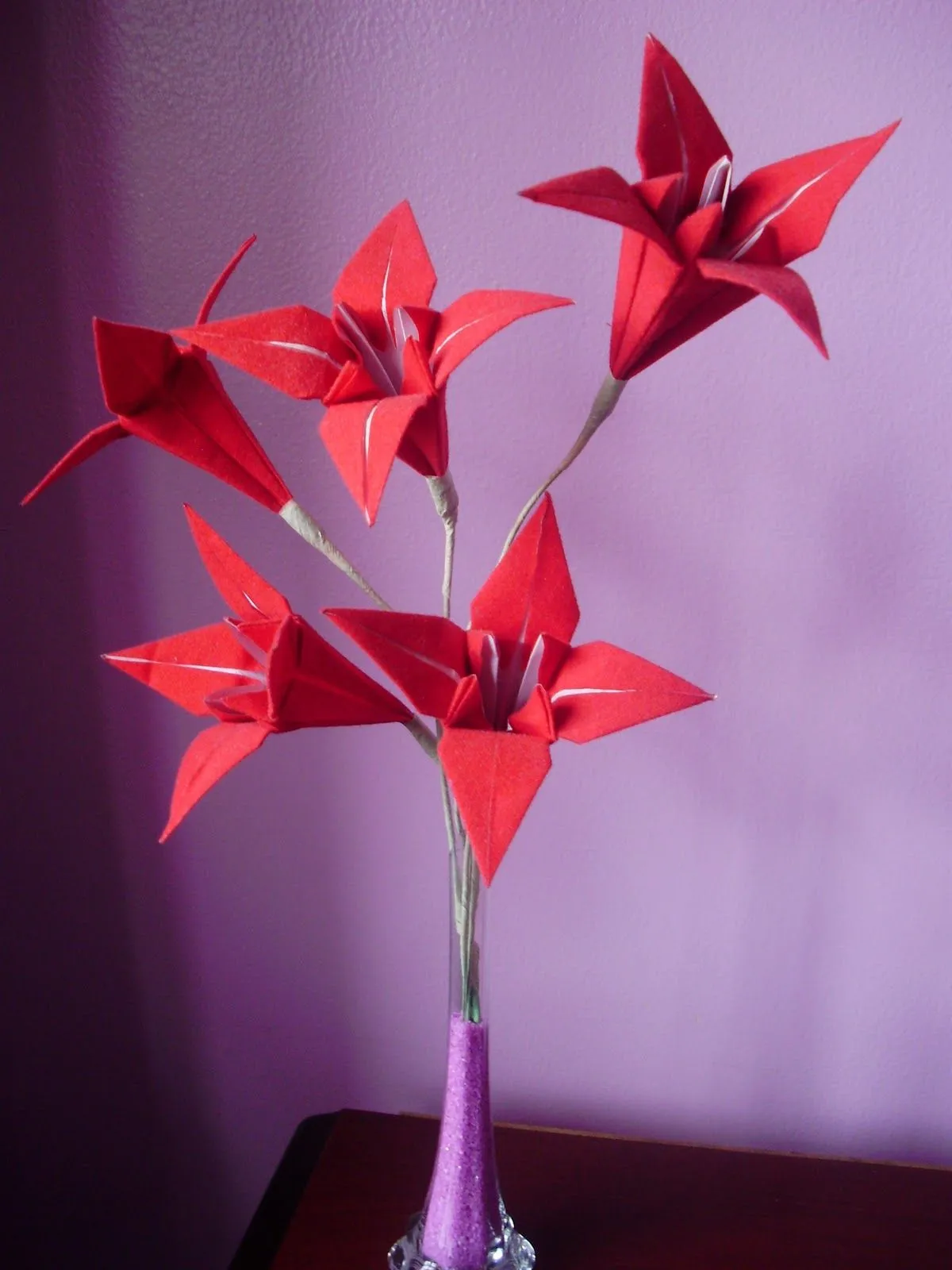 estude em casa: Origami Flor de Íris