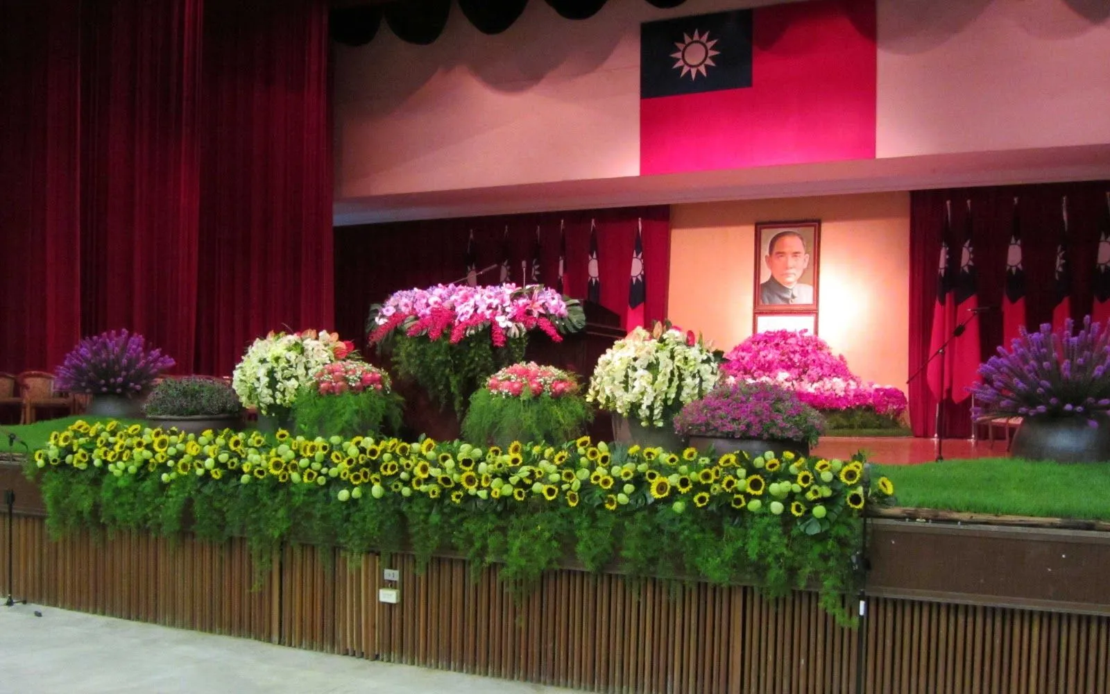 Estudiando Agricultura en Taiwán: Arreglos florales en ceremonia ...