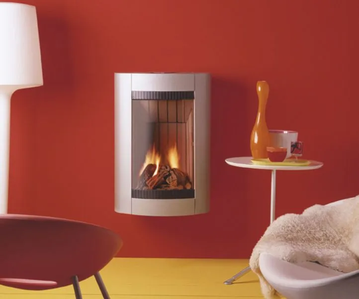 Estufa de gas moderna de pared - HI-FIRE: SUENO - ThermoCet BV