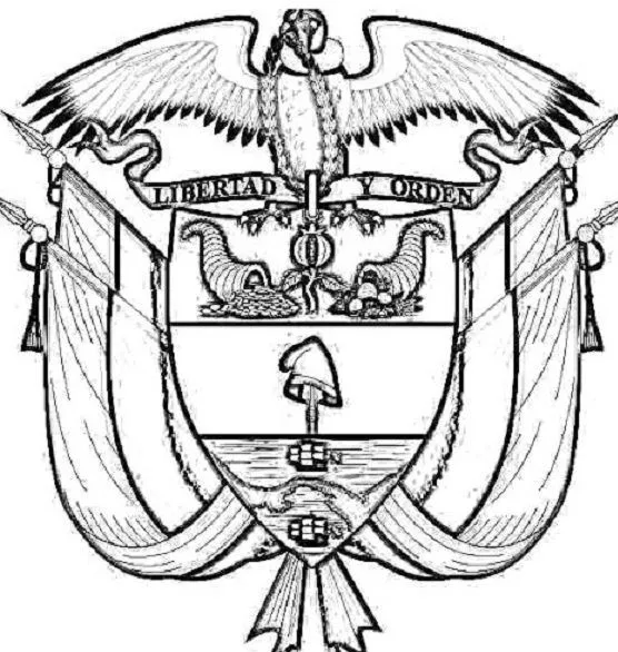 esxcudo-de-colombia-para-colorear | Colorear imágenes