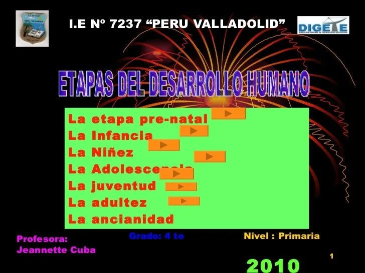 Las Etapas del Desarrollo Humano