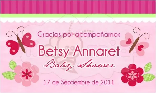 Etiquetas de agradecimiento para baby shower para imprimir gratis ...