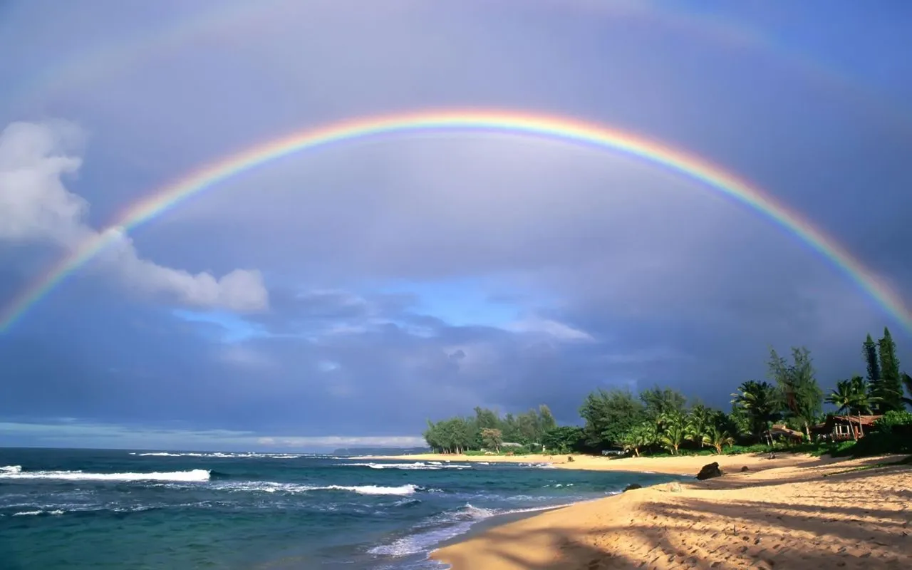 Etiquetas: Arco iris , cielos , mar y playas , Paisajes