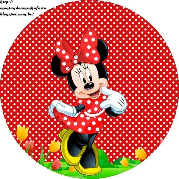 Etiquetas para Candy Bar para Fiestas de Minnie rojo. | Ideas y ...