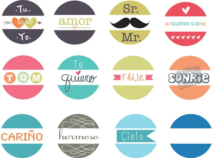 etiquetas circulares para usarse con perforadora de 5" (2 cm ...