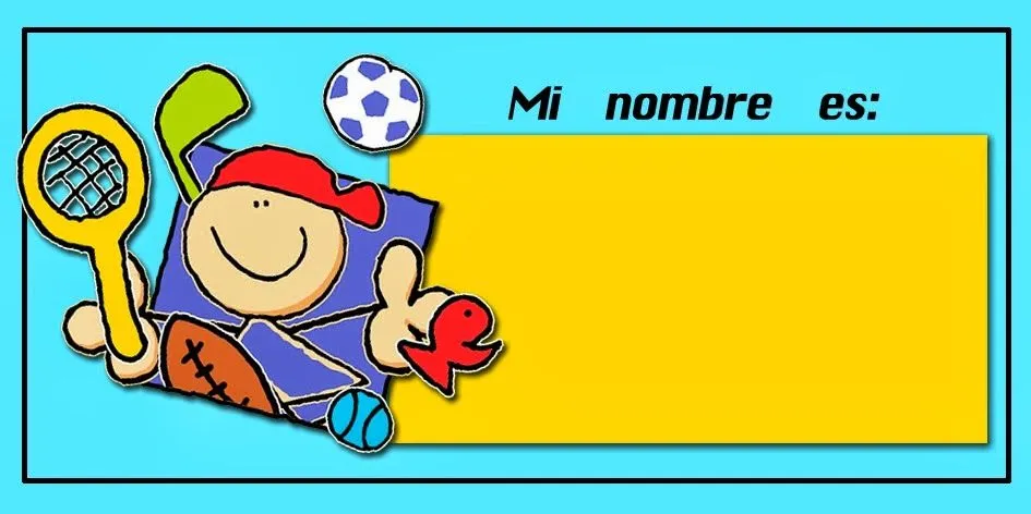 Etiquetas para cuadernos para imprimir de niños - Imagui